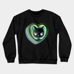 Curiosity Cat Crewneck Sweatshirt
